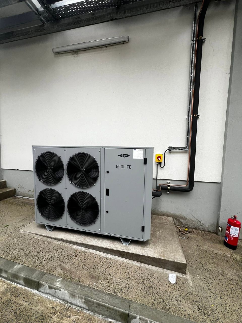 Outdoor condensing unit for the new freezer system
