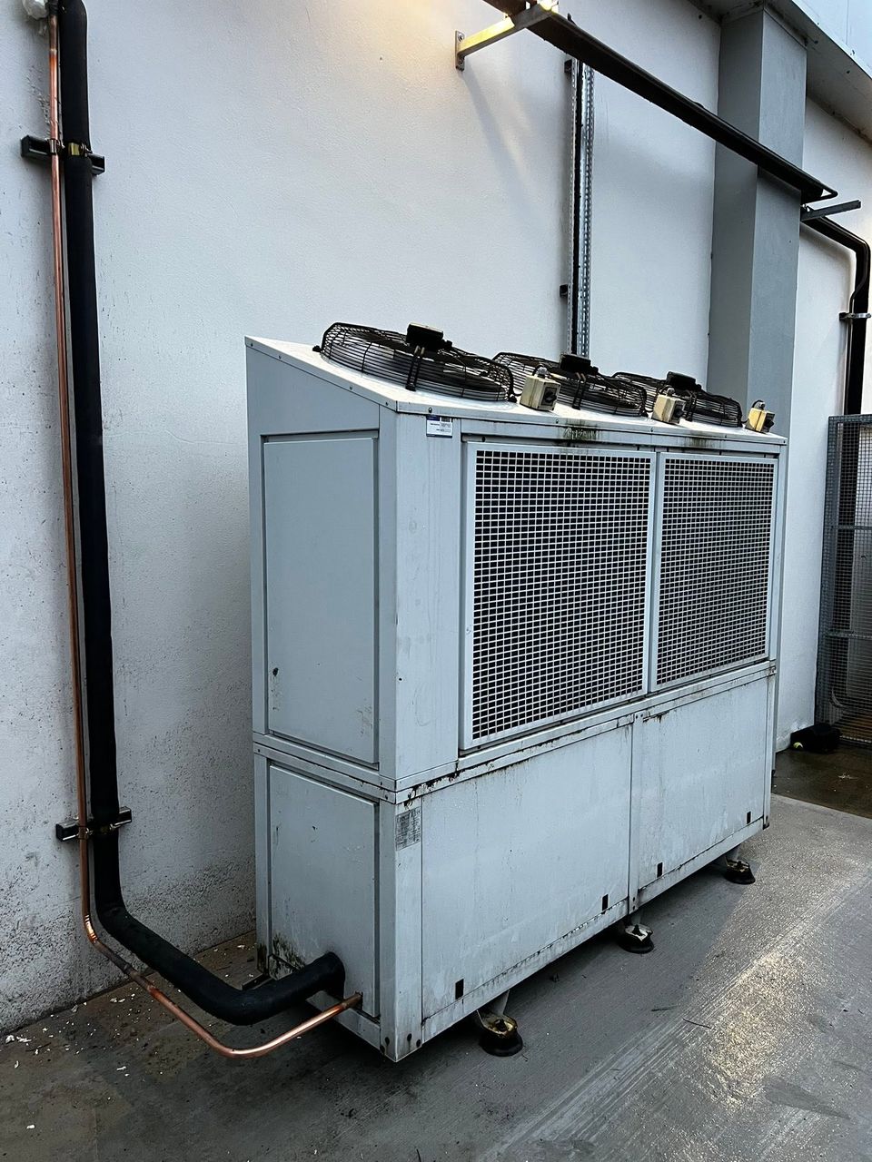 Refrigeration pack reinstalled at the new site